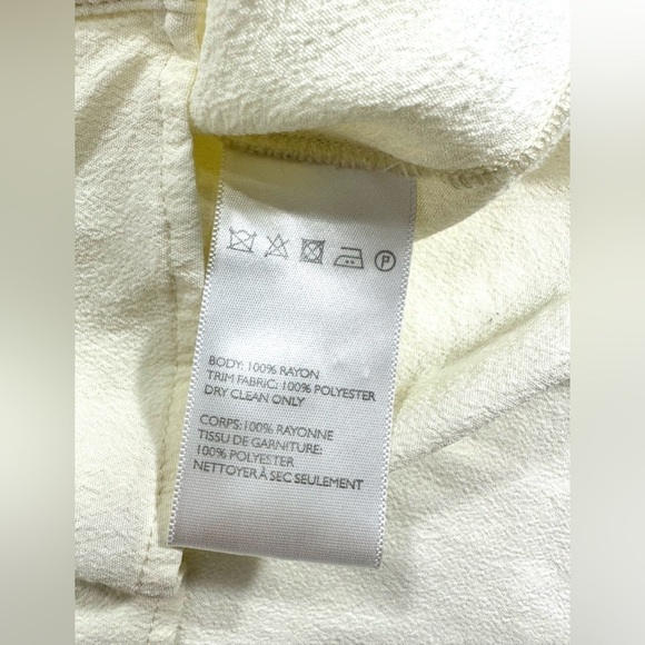 Silence+noise spike collar sheer cream blouse size M - Picture 5 of 9